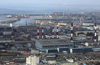 Вид на ТЭЦ-6 и Балтийский завод.